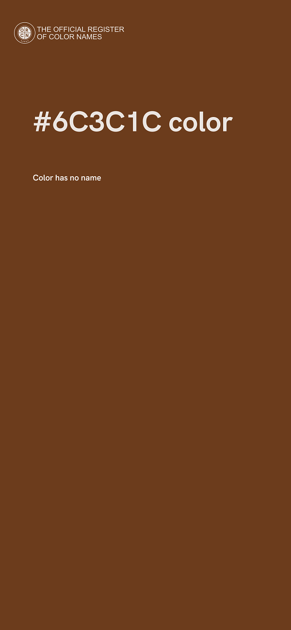 #6C3C1C color image