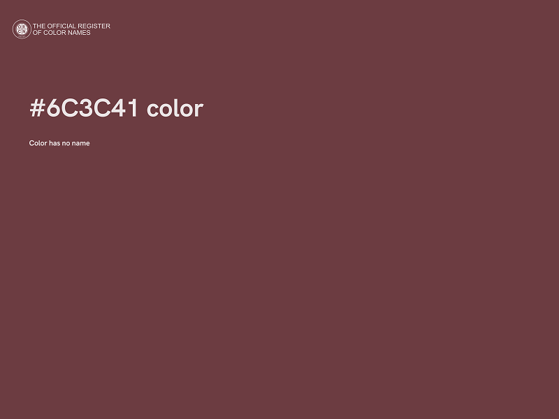 #6C3C41 color image