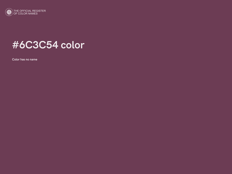 #6C3C54 color image
