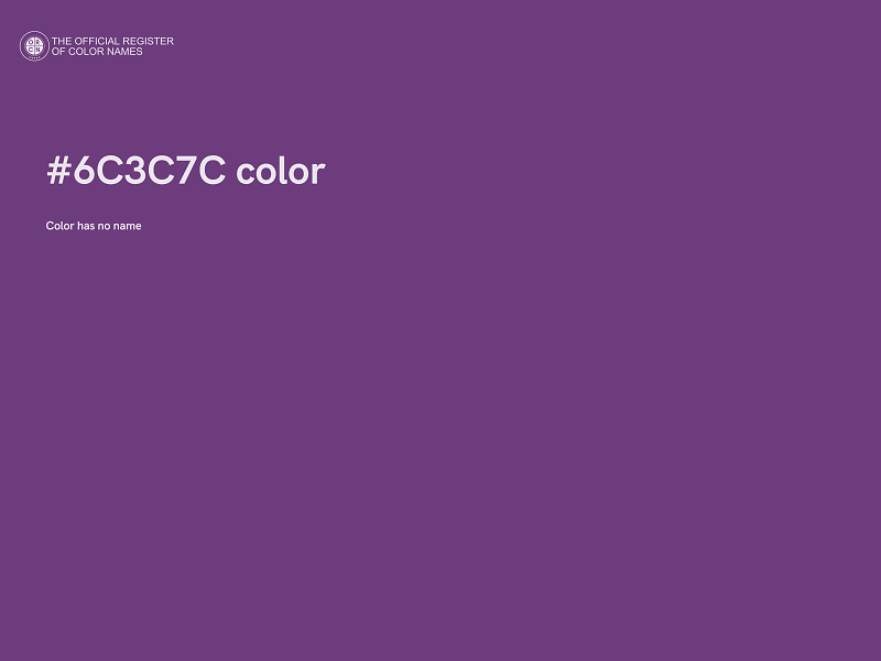 #6C3C7C color image