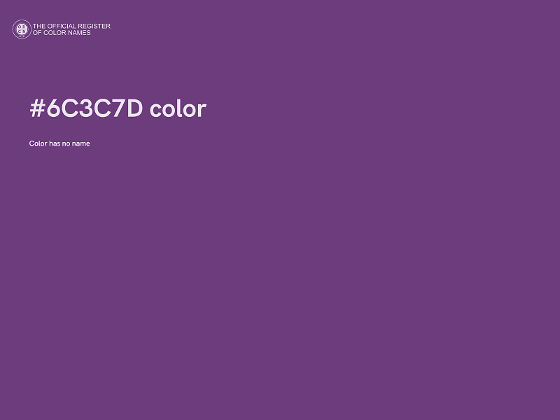 #6C3C7D color image