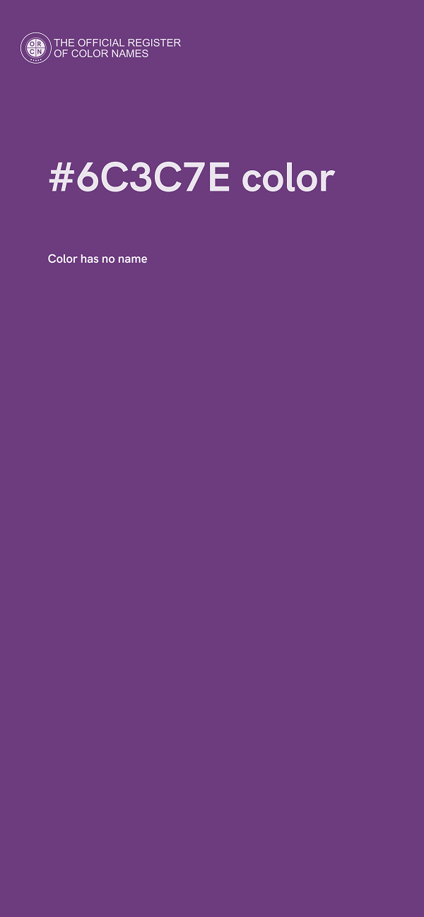 #6C3C7E color image