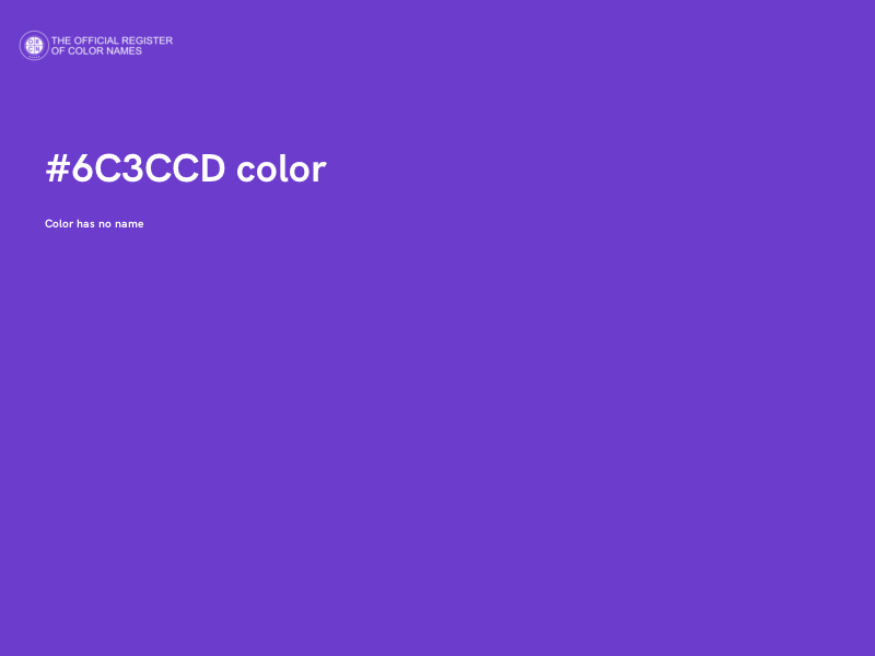 #6C3CCD color image
