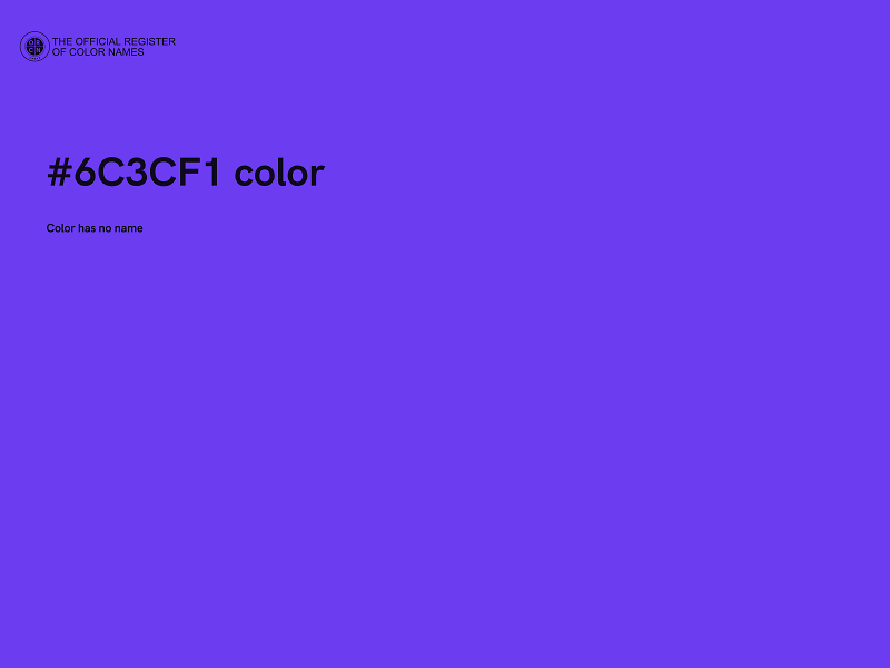 #6C3CF1 color image