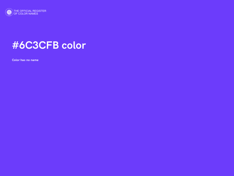 #6C3CFB color image