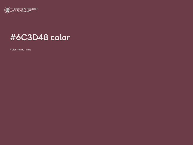 #6C3D48 color image