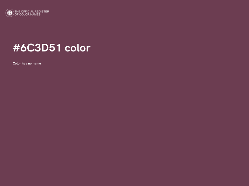 #6C3D51 color image