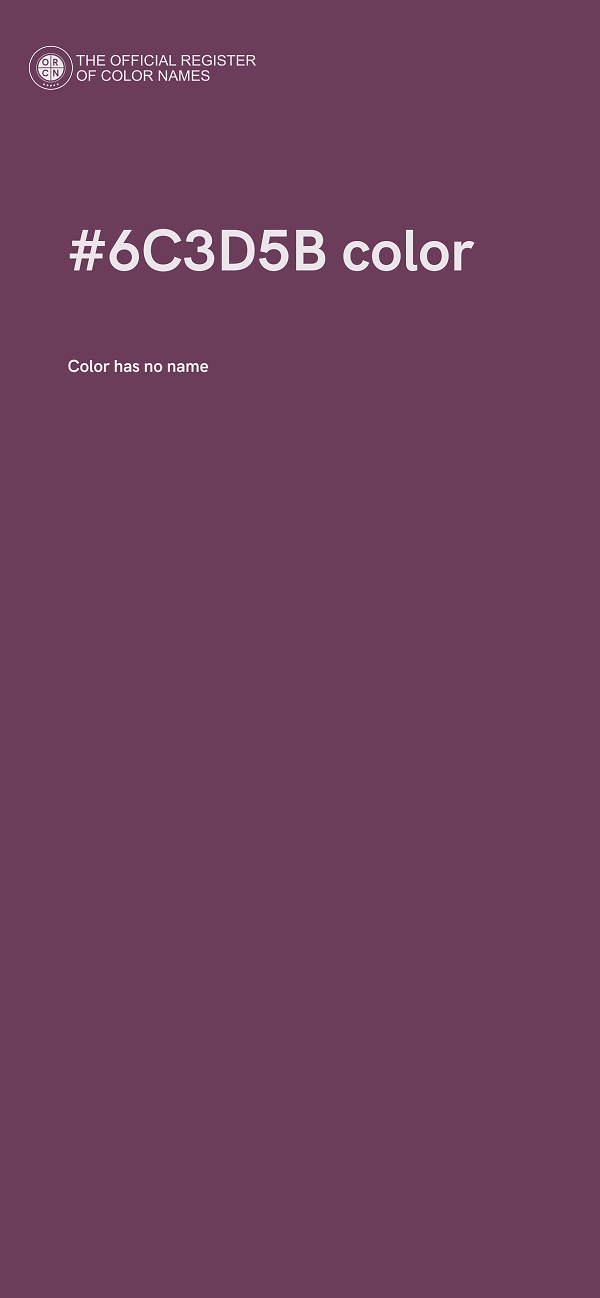 #6C3D5B color image