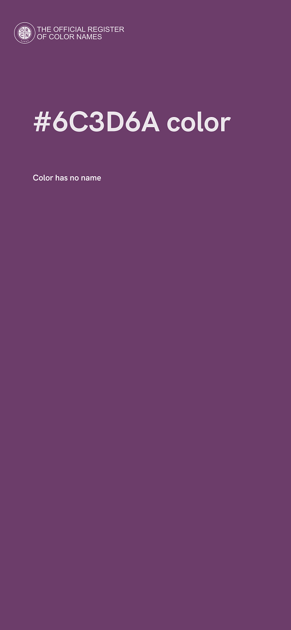 #6C3D6A color image