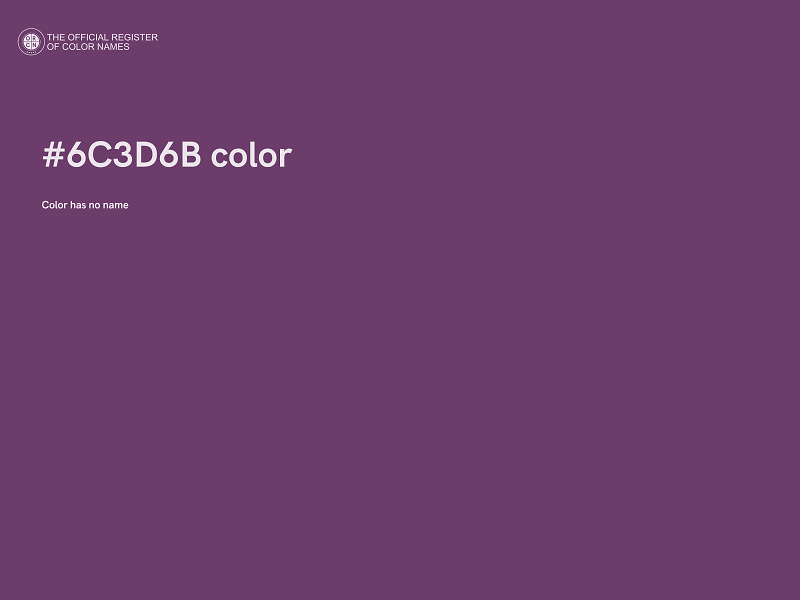 #6C3D6B color image