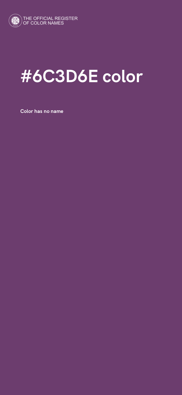 #6C3D6E color image