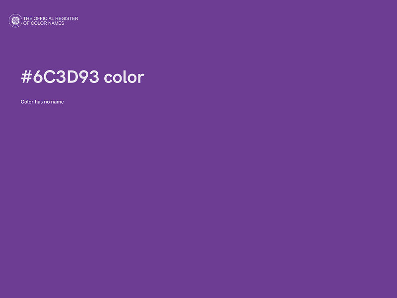 #6C3D93 color image