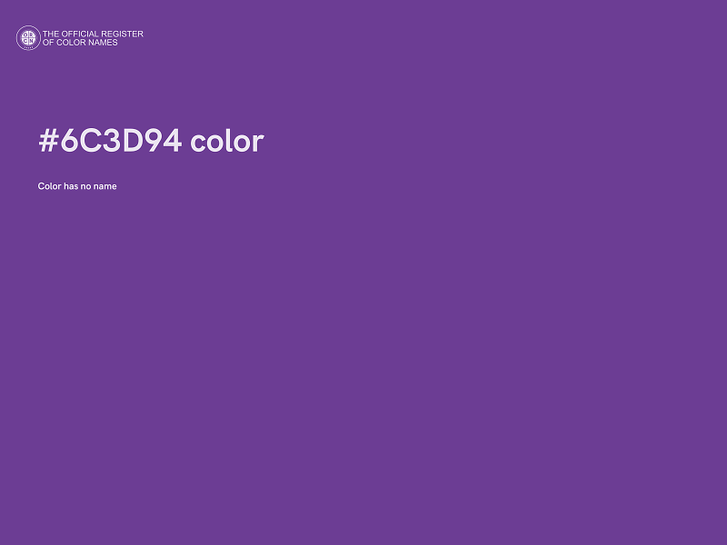 #6C3D94 color image