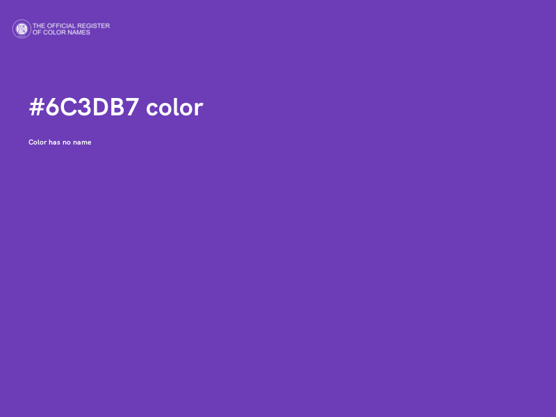 #6C3DB7 color image