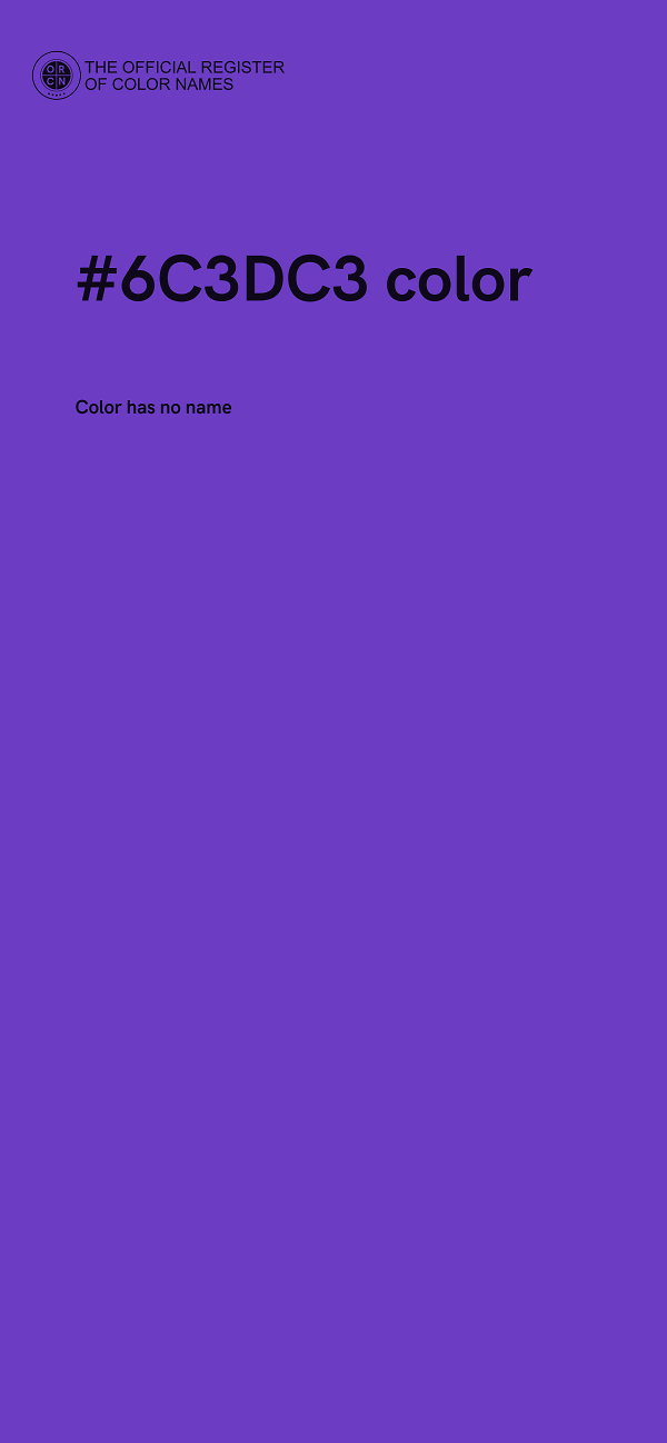 #6C3DC3 color image