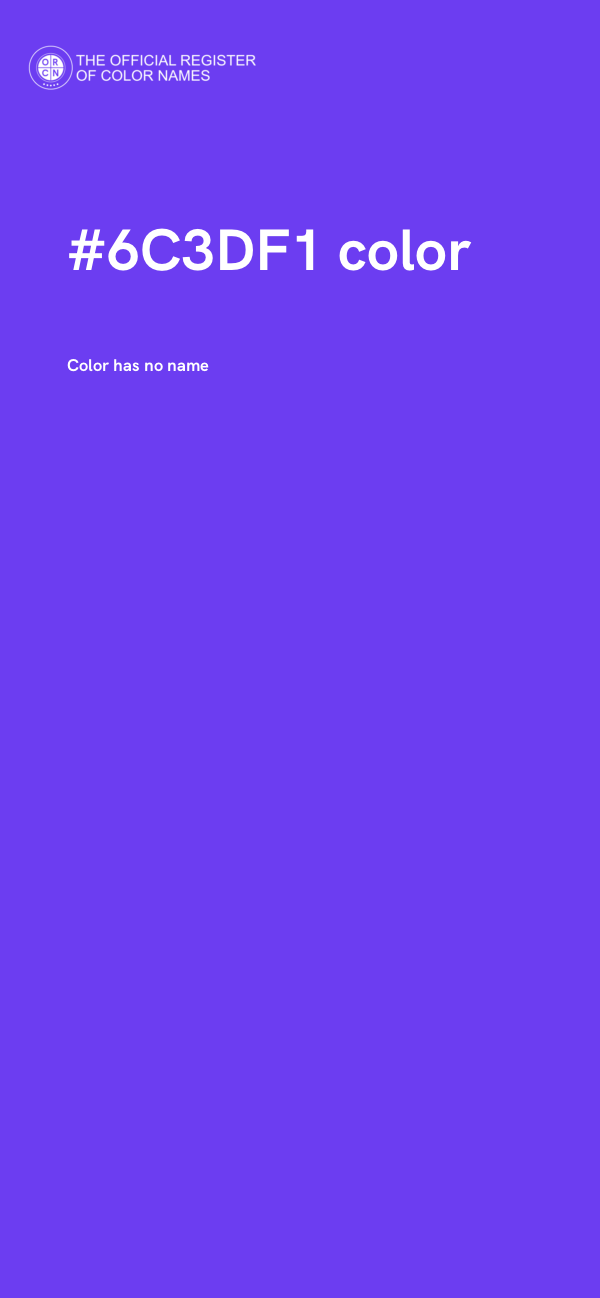 #6C3DF1 color image