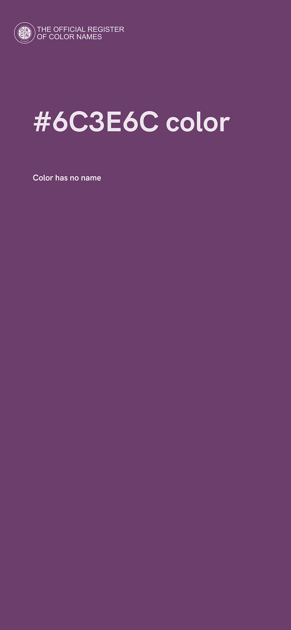 #6C3E6C color image