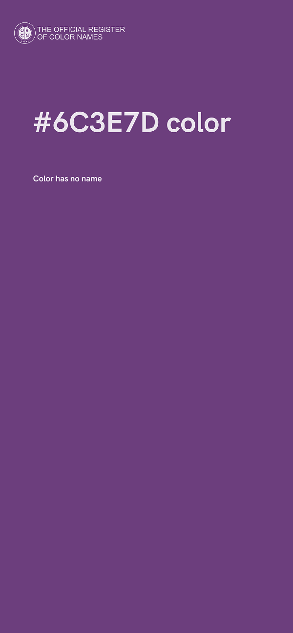 #6C3E7D color image