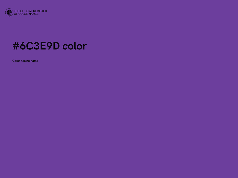 #6C3E9D color image