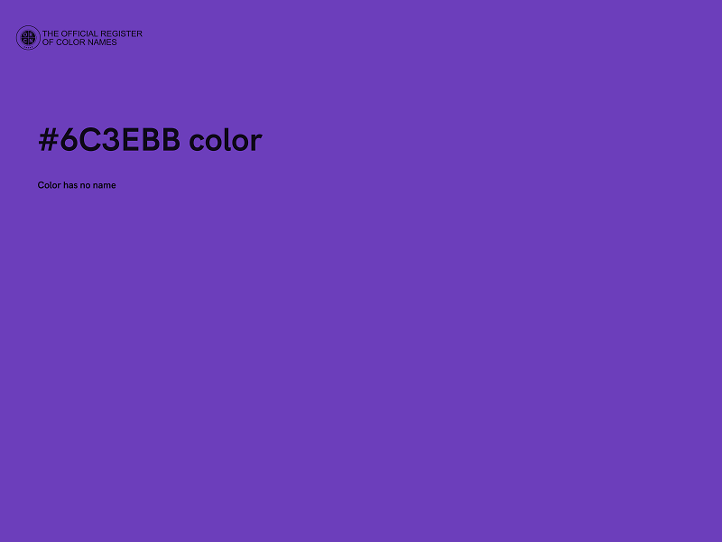 #6C3EBB color image