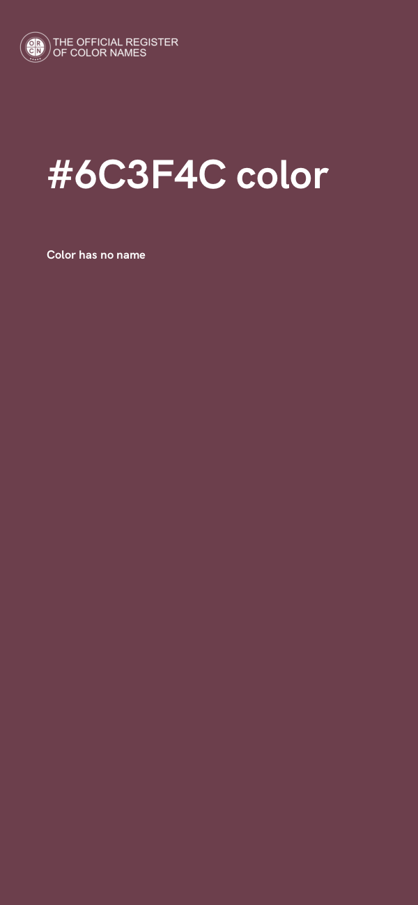 #6C3F4C color image