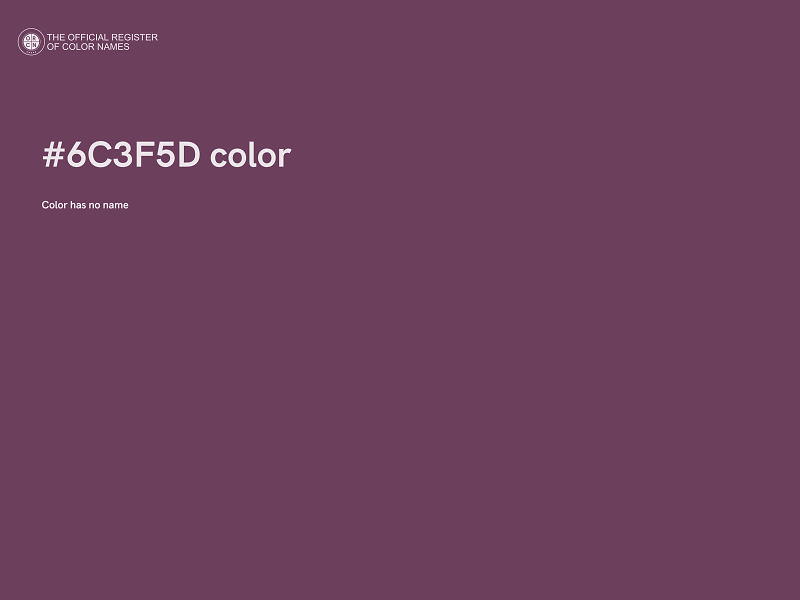 #6C3F5D color image