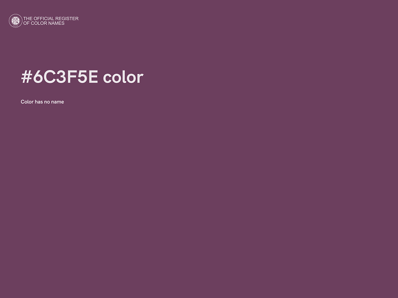 #6C3F5E color image