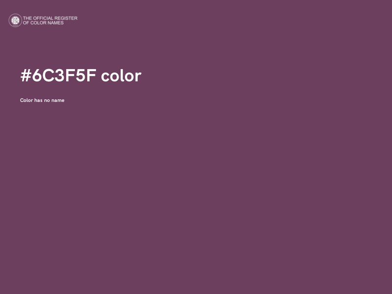 #6C3F5F color image