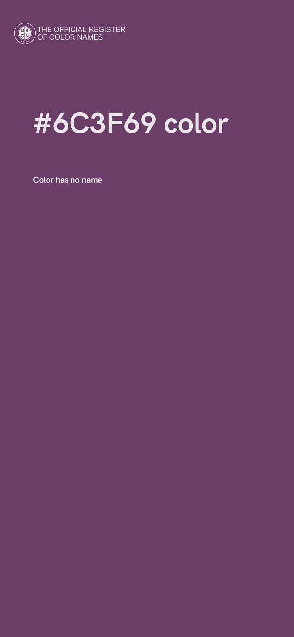 #6C3F69 color image