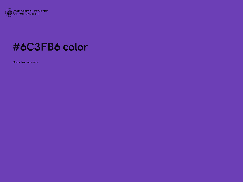 #6C3FB6 color image