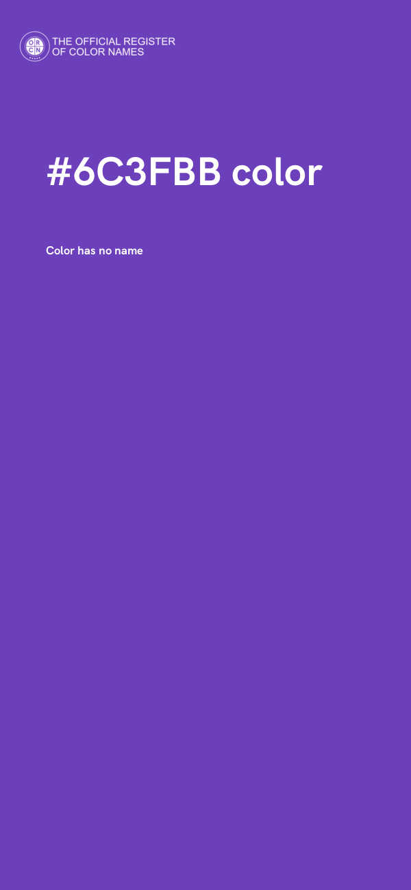 #6C3FBB color image