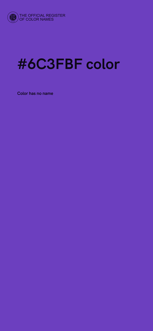#6C3FBF color image