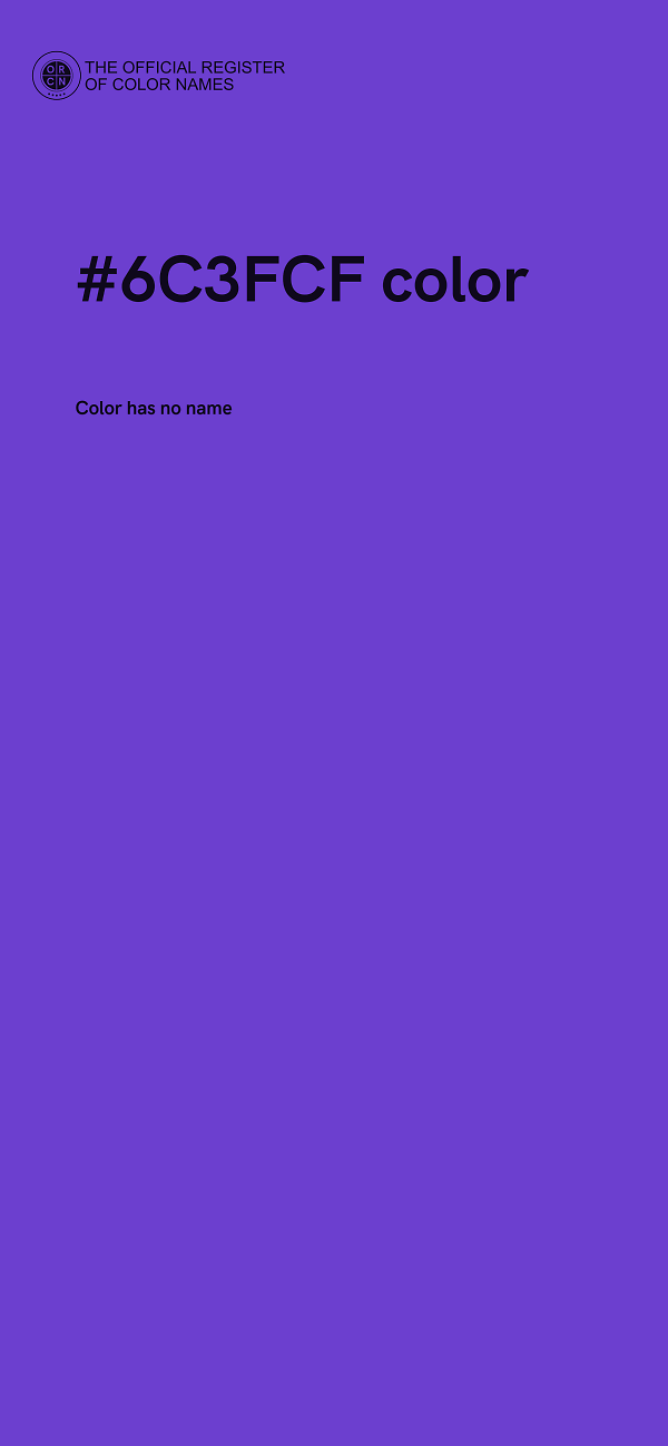 #6C3FCF color image
