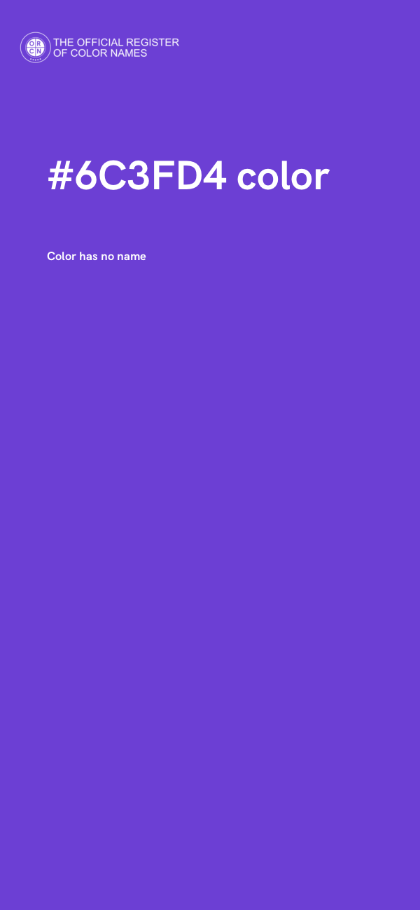 #6C3FD4 color image