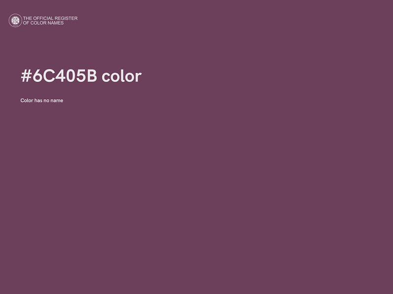 #6C405B color image