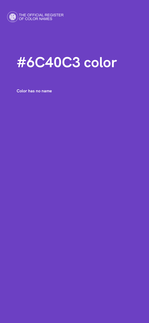 #6C40C3 color image