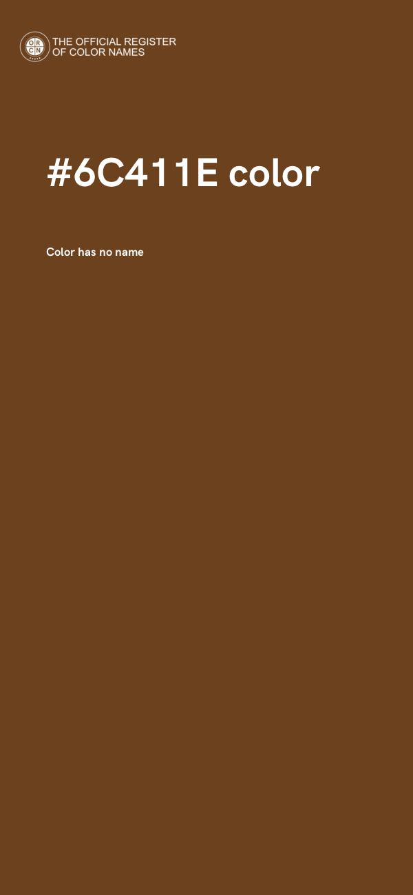 #6C411E color image