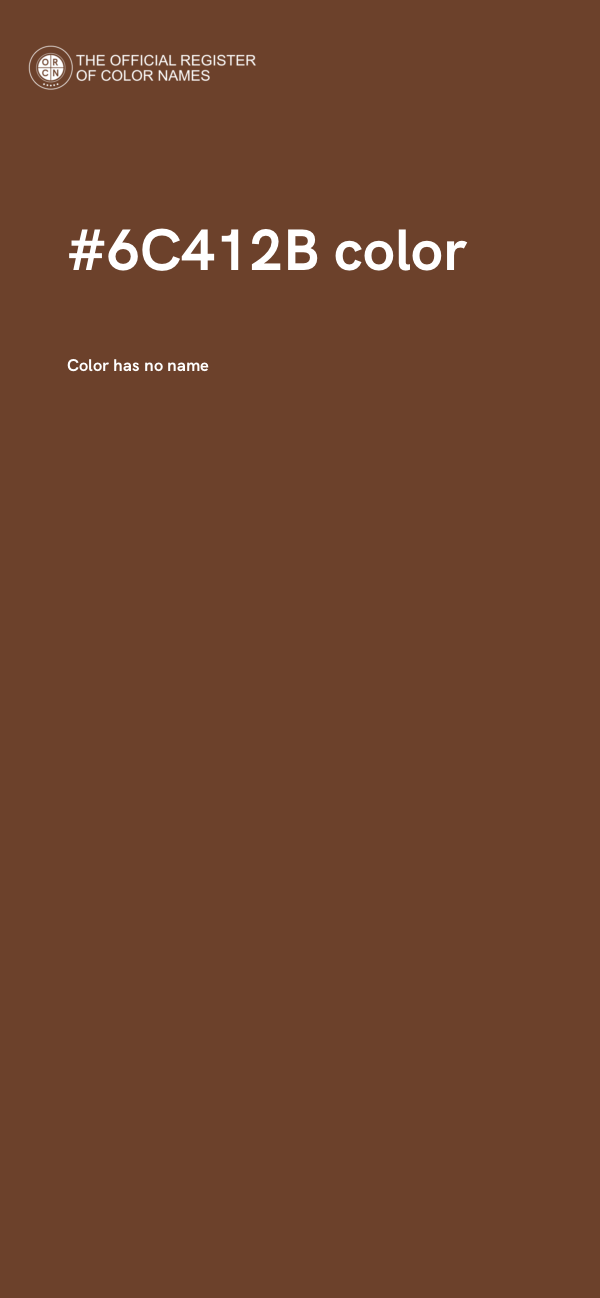 #6C412B color image