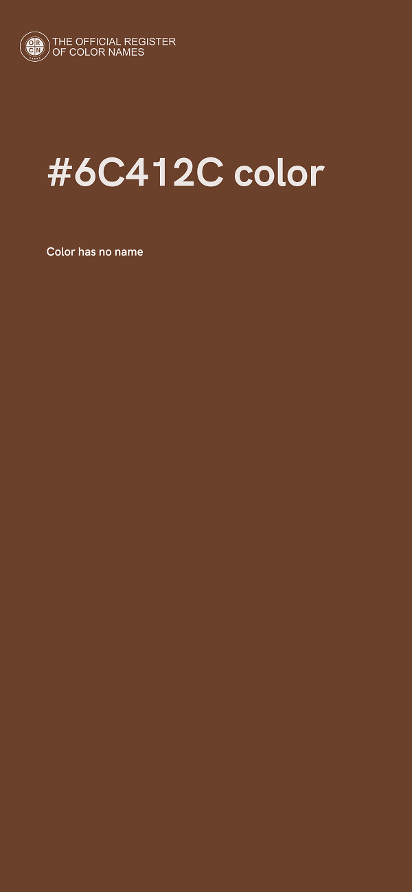 #6C412C color image