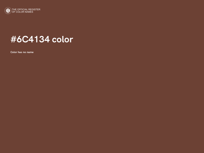 #6C4134 color image