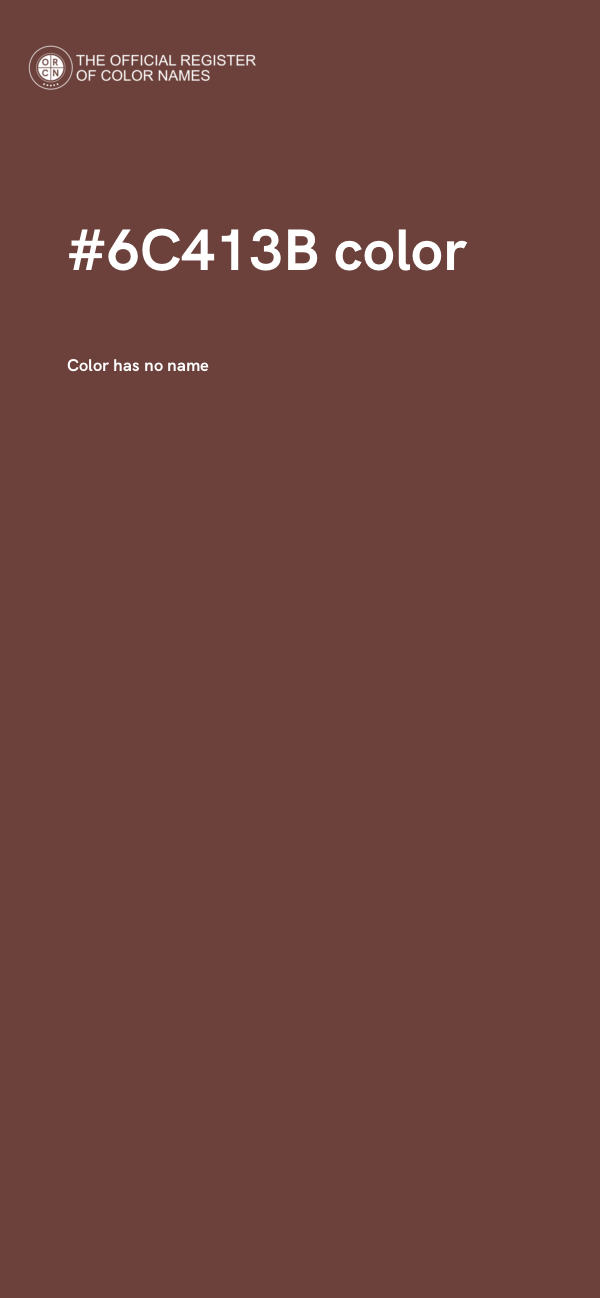 #6C413B color image