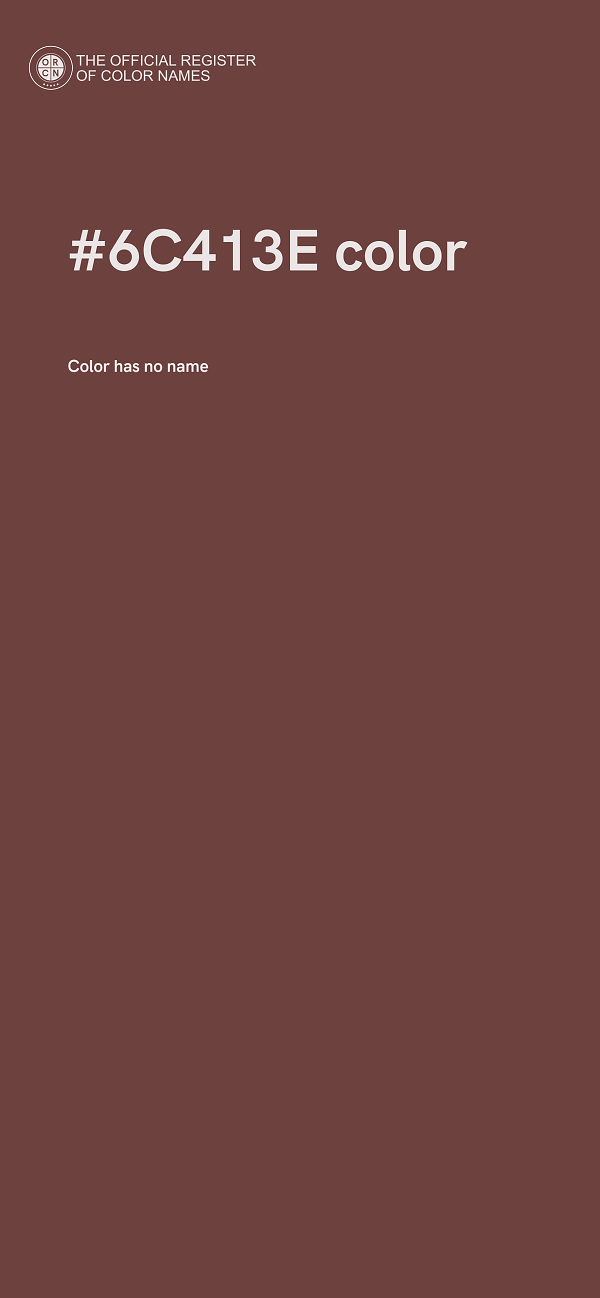 #6C413E color image