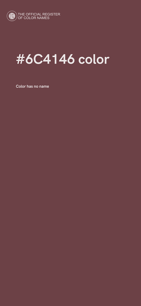 #6C4146 color image
