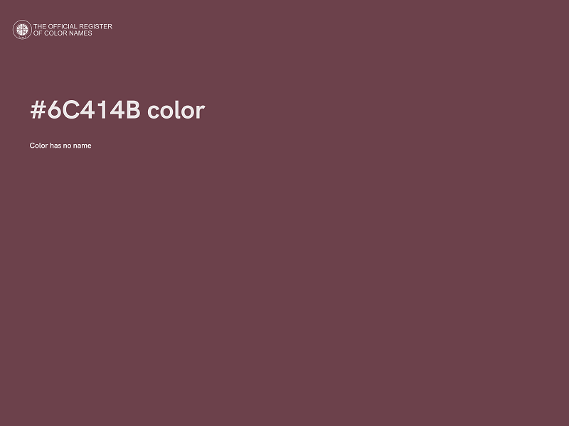 #6C414B color image