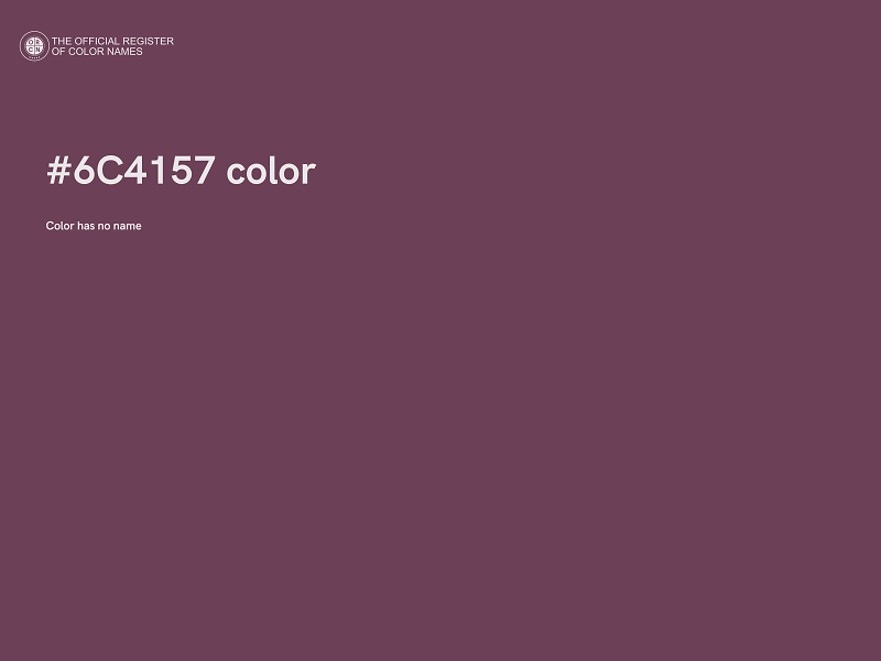 #6C4157 color image
