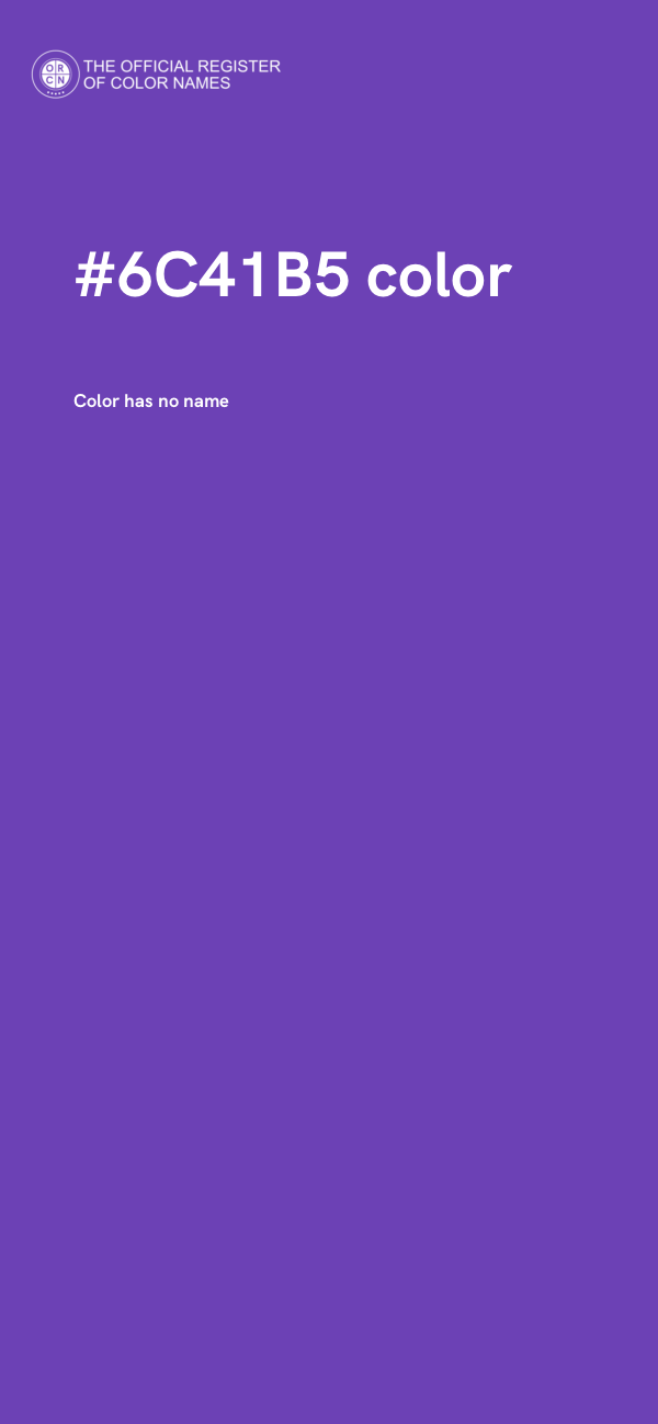#6C41B5 color image