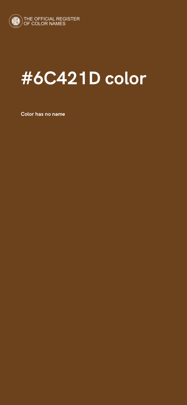 #6C421D color image
