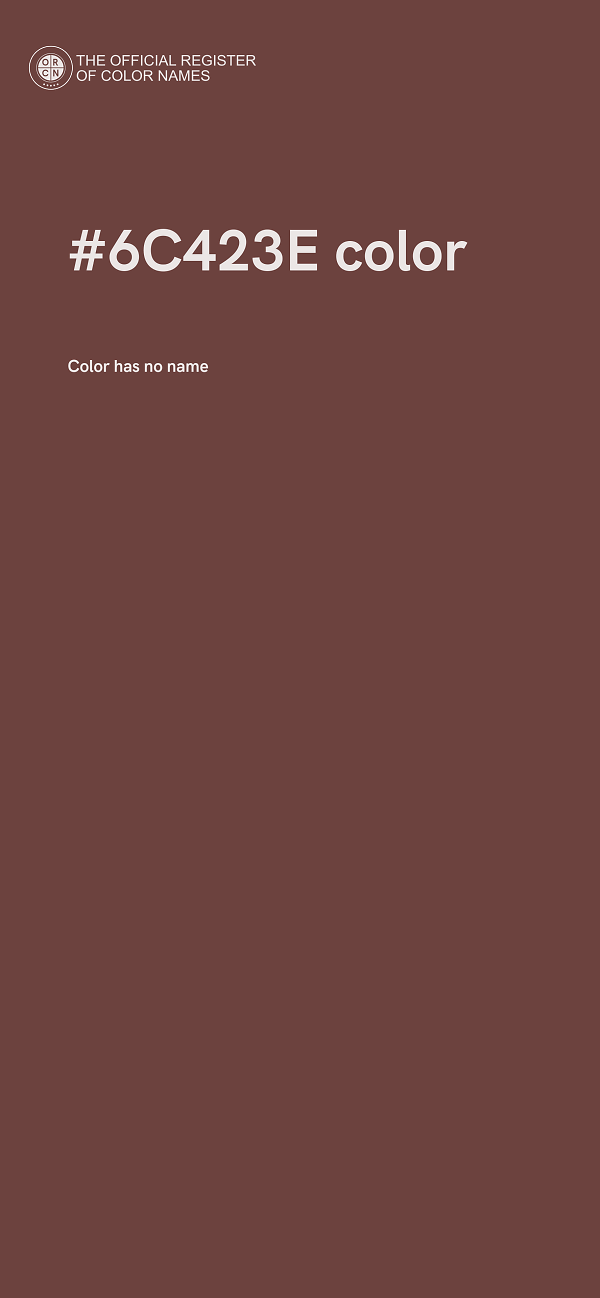 #6C423E color image