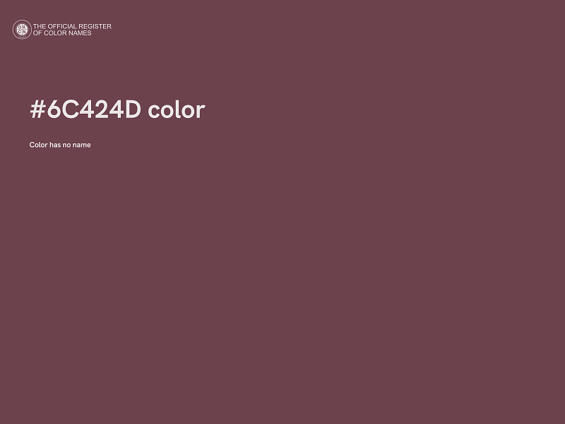 #6C424D color image