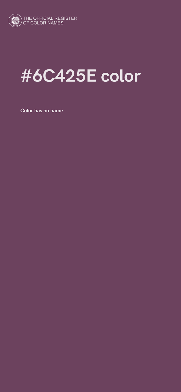 #6C425E color image